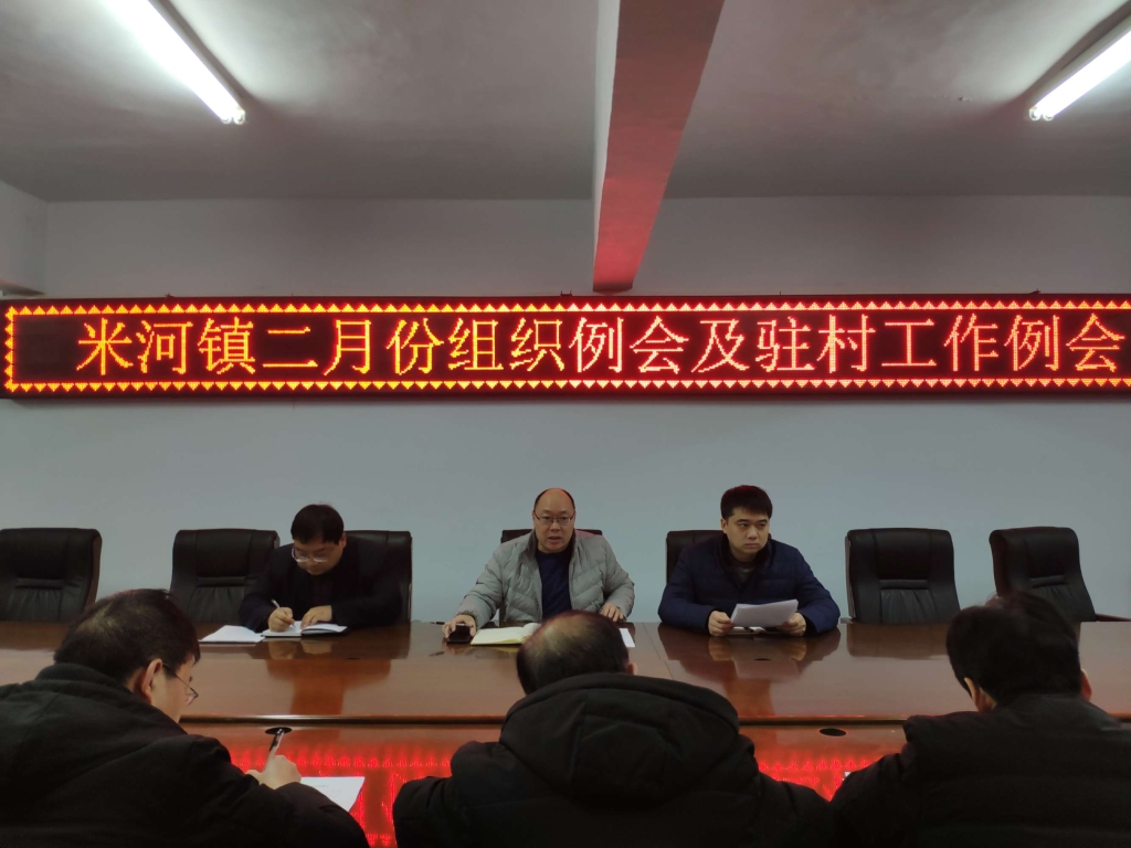 夯基础 抓党建 促发展—米河镇召开二月份组织例会及驻村工作例会