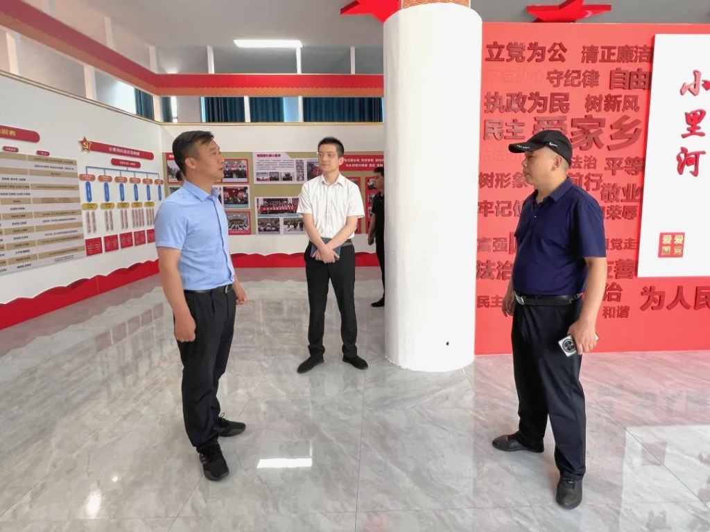 市委常委、组织部长胡晓林到米河镇小里河村调研“五星”支部创建工作